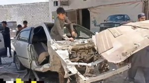 Toyota как гармошка. Четвертная вварка. Пакистанский автосервис