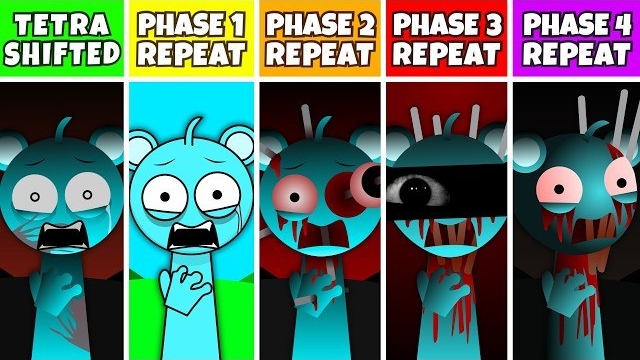 Спрунки Incredibox: Фаза 1-2-3-4 ПОВТОРЯЕТСЯ после СДВИГА ТЕТРЫ смотреть онлайн