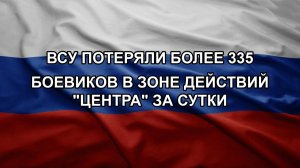 ВСУ потеряли более 335 боевиков в зоне действий «Центра» за сутки