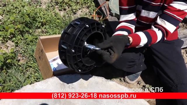 Комплект для подключения скважинного насоса в кессоне, насос тайфун, беламос тф3 80