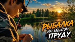Рыбалка на удочку.На давно забытом карасёвом пруду 2026