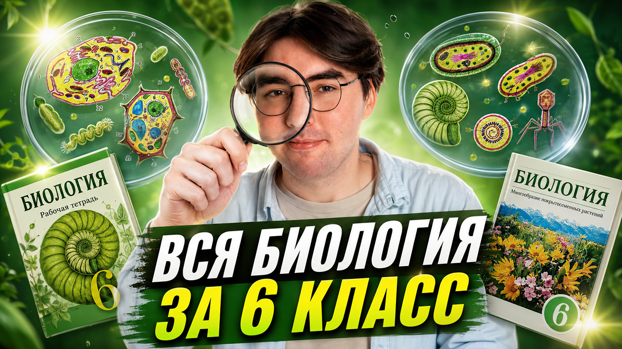 ВСЯ БИОЛОГИЯ за 6 класс I Онлайн-школа «Умскул» смотреть онлайн