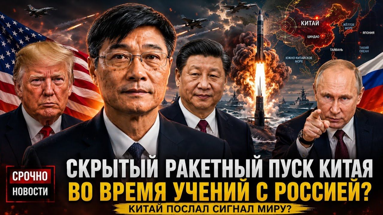Скрытый ракетный пуск Китая во время совместных учений с Россией — что это означает → смотреть онлайн