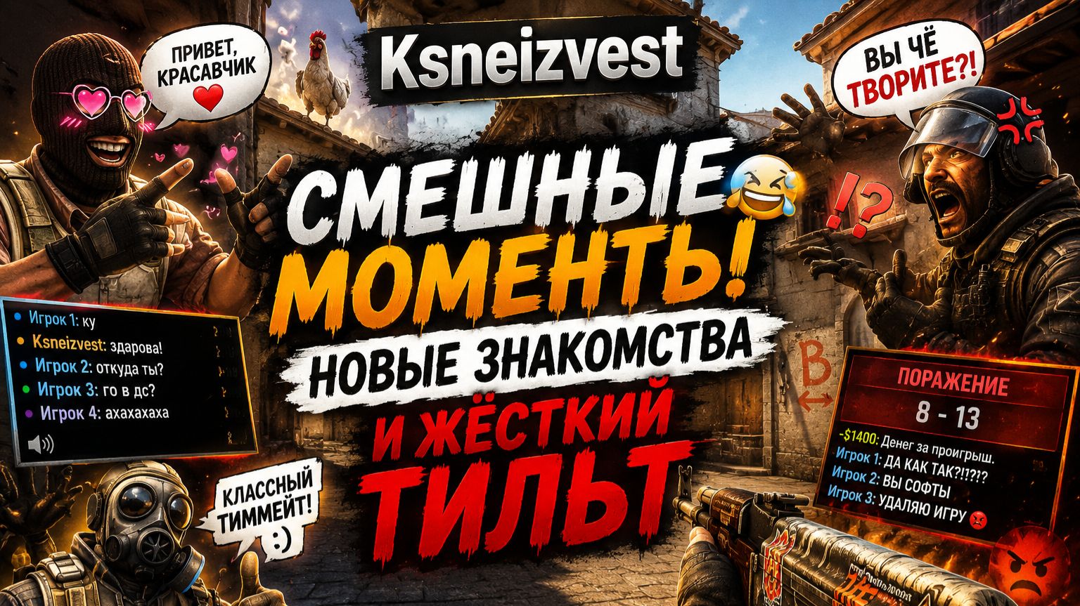 😂 Смешные моменты, новые знакомства и жёсткий тильт в CS2