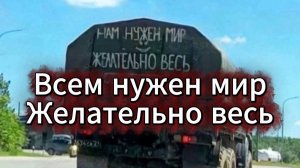 Всем нужен мир. Желательно весь