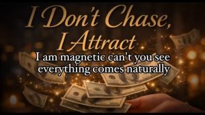 I Don’t chase, I Attract