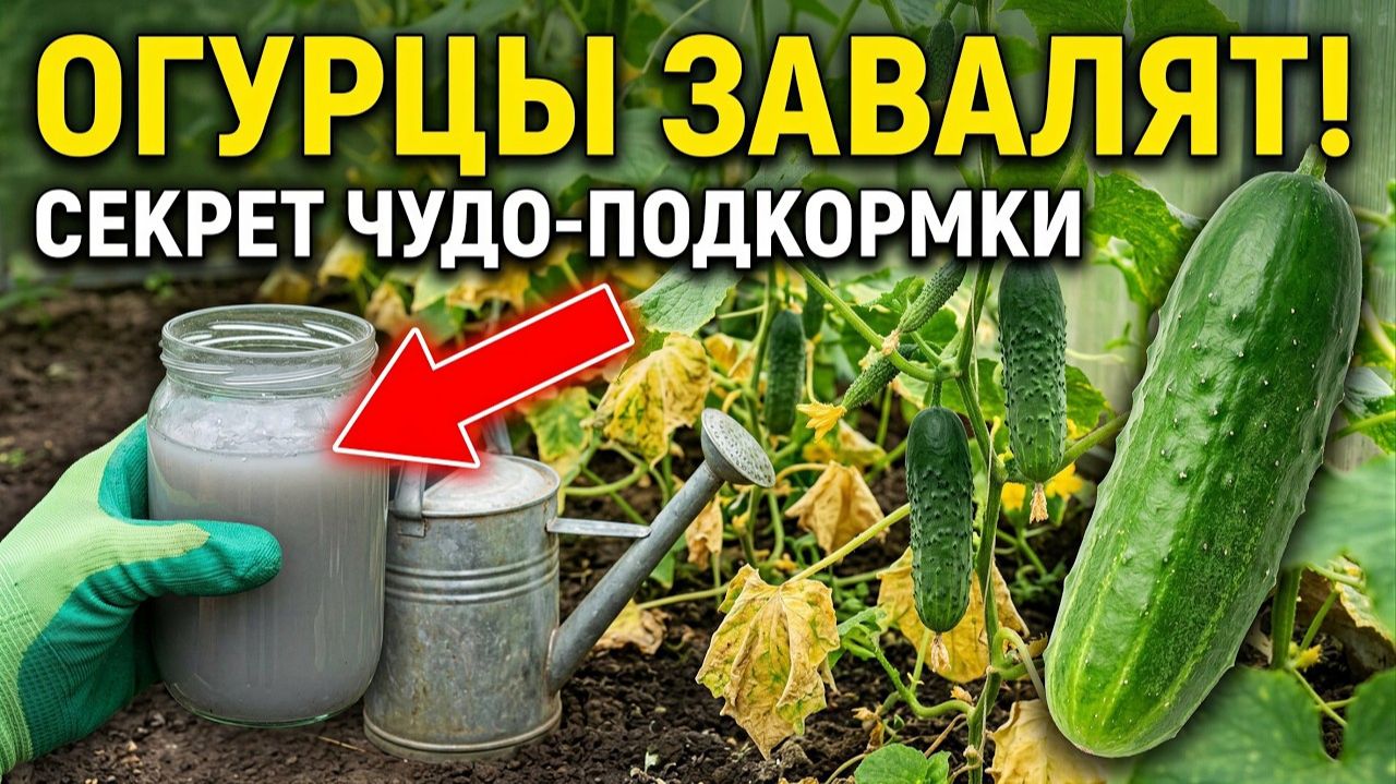 Огурцы в июле заплодоносят как бешеные! Сделайте ЭТО, и они завалят урожаем до самой осени! смотреть онлайн