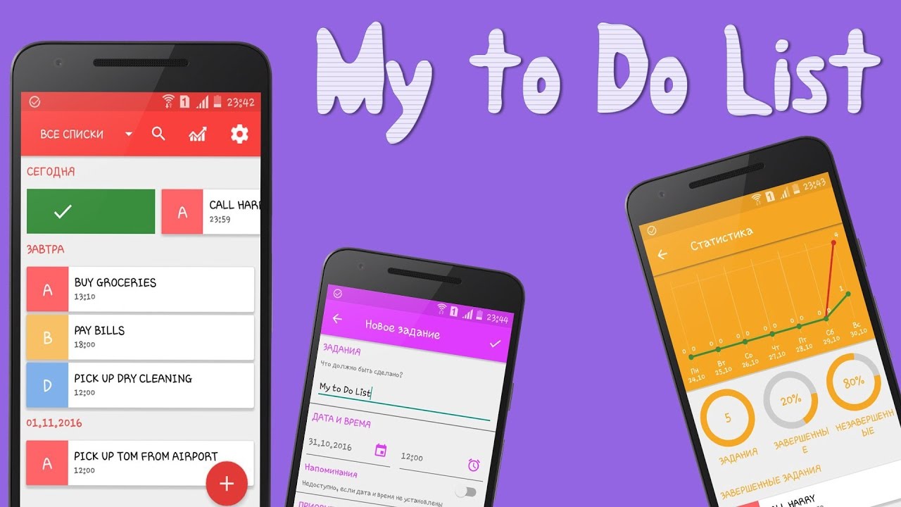 Лучшее Приложение Для Андроид [My To Do List]