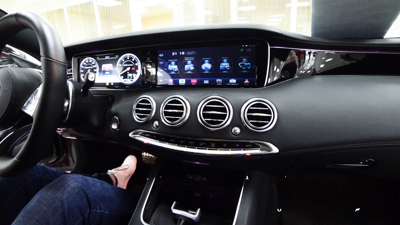 Mercedes S-klasse AMG: емкостной тачскрин и Touch Pad управление смотреть онлайн