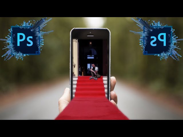 За рамки в фотошопе | выход за рамки телефона в фотошопе | манипуляция фото в фотошоп смотреть онлайн