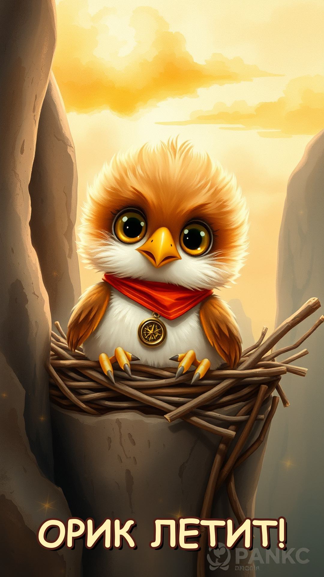 Орик и тёплый поток 🦅 Первый полёт орлёнка смотреть онлайн