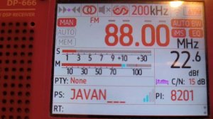 IRIB R. Javan (Iran) 88,0 MHz (Es, ~1700...2200 km)