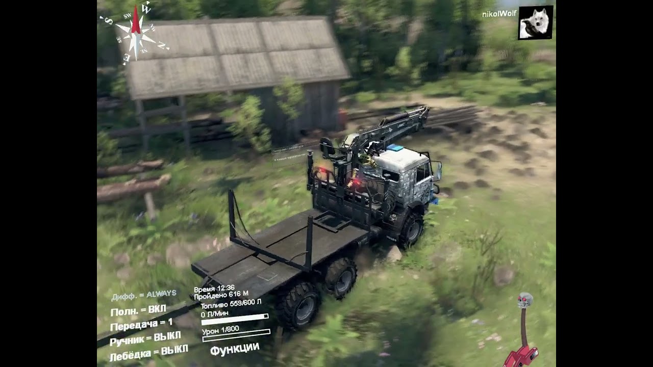 SpinTires Карта Станция ч.3 смотреть онлайн