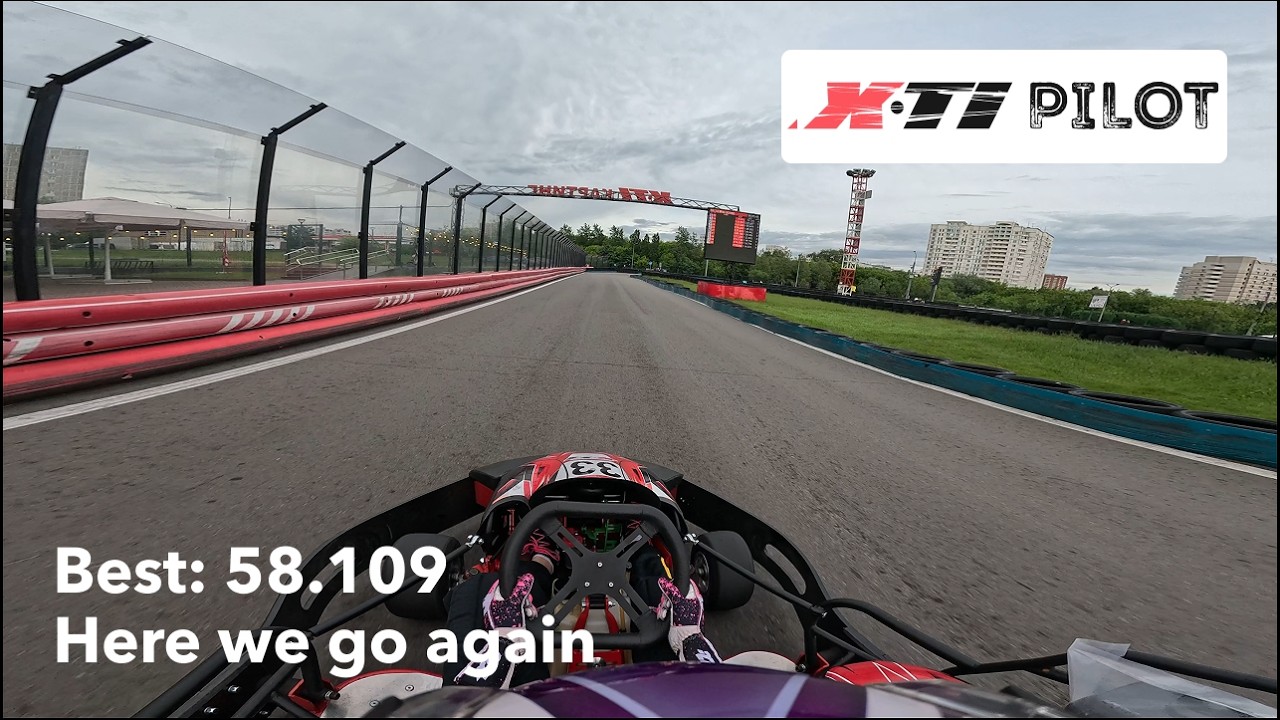 x-ti pilot karting | Club RC 12 hp | Best: 58.109 | GoPro смотреть онлайн