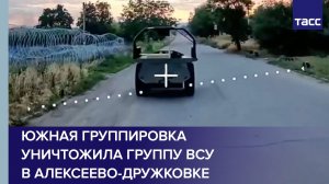 Южная группировка уничтожила группу ВСУ в Алексеево-Дружковке
