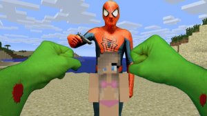 РЕАЛИСТИЧНЫЙ МАЙНКРАФТ - ХАЛК ПРОТИВ ПЛОХОГО ЧЕЛОВЕКА ПАУКА | SPIDER MAN MARVEL | MINECRAFT