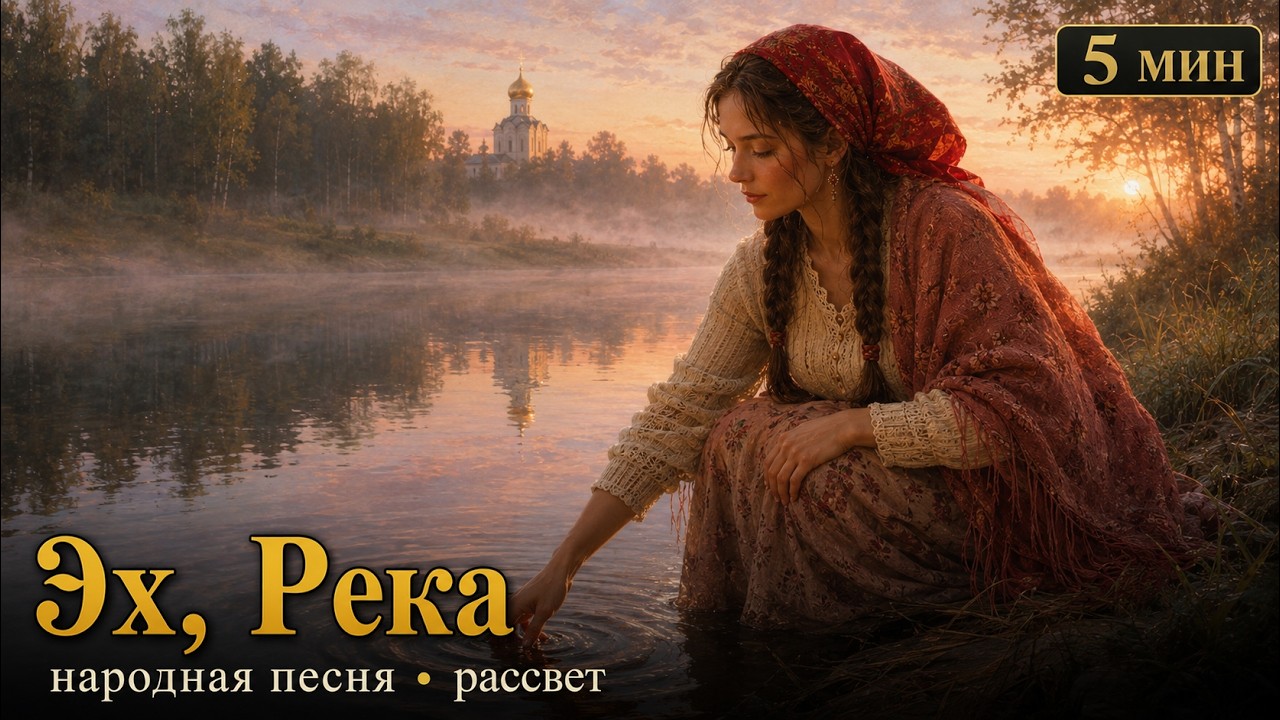 Эх, Река 🌊 | Русская народная |Рассвет на реке | Память детства смотреть онлайн