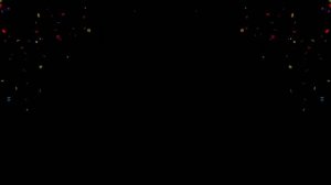 Футаж конфетти на прозрачном черном и зеленом фоне | Бесплатные футажи для монтажа