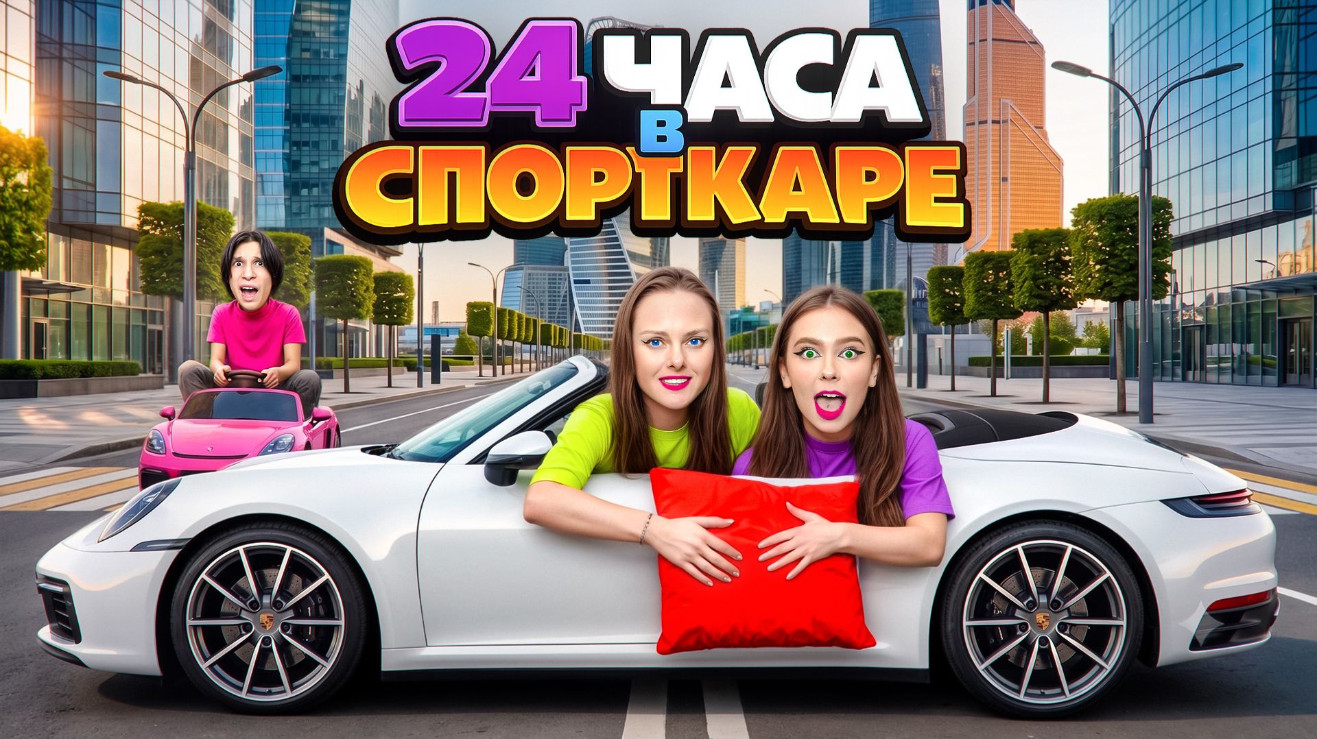 🚗 24 ЧАСА В СПОРТИВНОЙ МАШИНЕ! 😱 смотреть онлайн