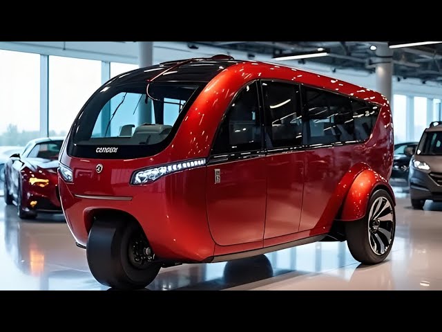 2026 Mint Red Electric Tricycle Camper | Полный обзор, цена, интерьер и характеристики