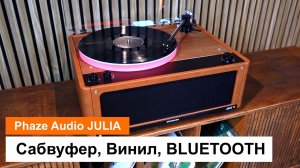 Сабвуфер, Винил, BLUETOOTH | Phaze Audio JULIA — Электрофон, который всех удивил.