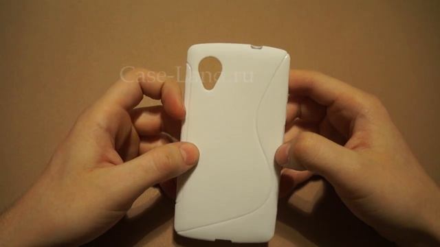 Белый силиконовый чехол для Google Nexus 5