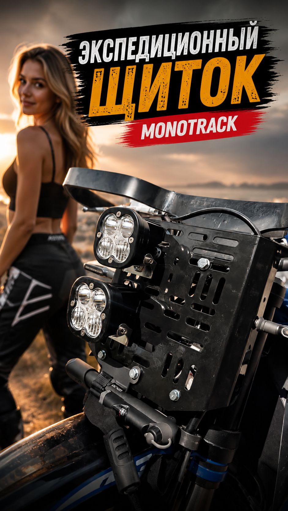 Щиток экспедиционный на мотоцикл от MONOTRACK