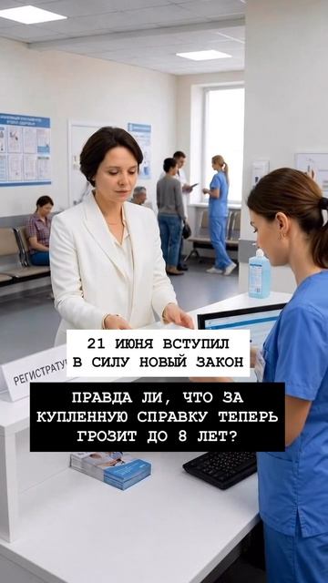 Правда ли, что за купленную справку теперь грозит до 8 лет?