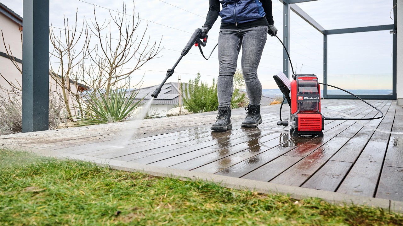 Мийка високого тиску акумуляторна Einhell Professional PXC HYPRESSO 36/105 Li (4140160) смотреть онлайн