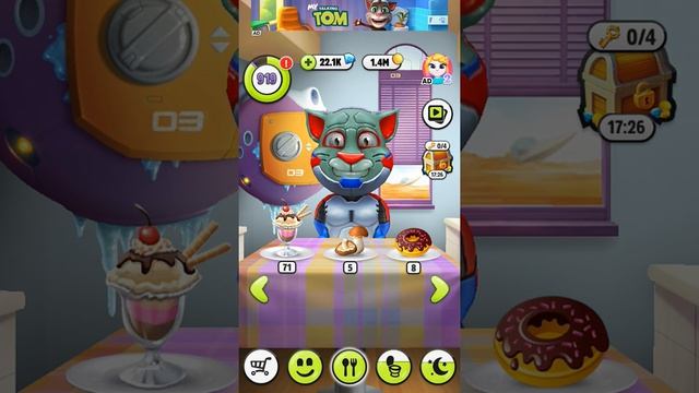 ГОВОРЯЩИЙ ТОМ 920 УРОВНЯ, мой виртуальный питомец ТОМ игра на телефон андроид #мобильныеигры смотреть онлайн