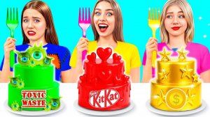Бедная vs Богатая vs Ультра богатая еда Челлендж # Смешные Ситуации с Едой от Jelly DO Challeng