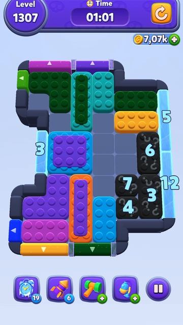 Color Block Jam 1307 Уровень