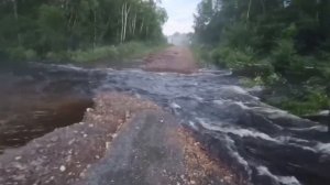 Дороги к поселкам в Хабаровском крае размыло во время дождя