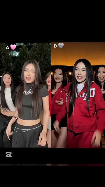 A or B! 🩷🩶 trending songs dance dancevideo