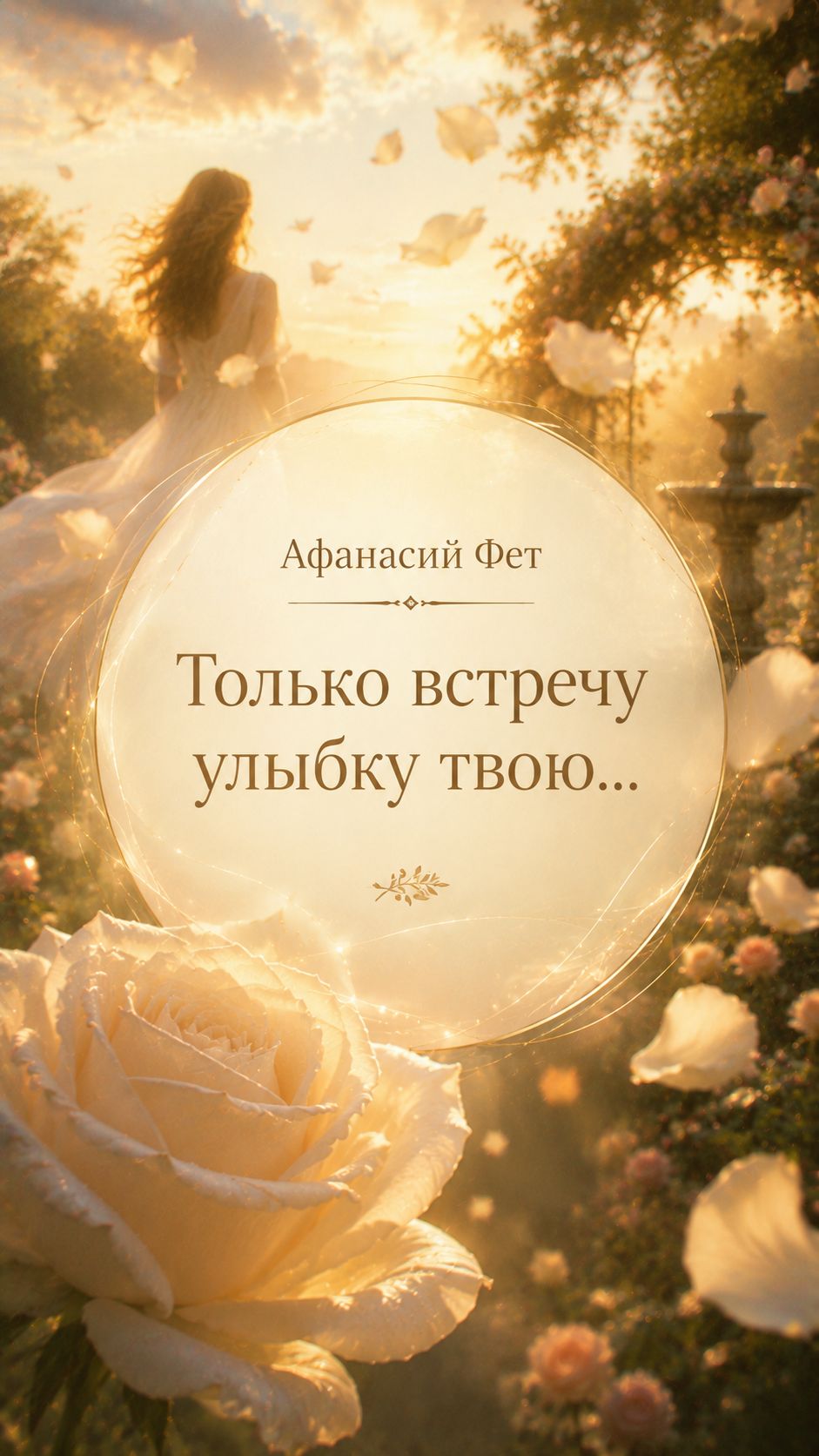 Афанасий Фет — «Только встречу улыбку твою...» | Ожившие стихи