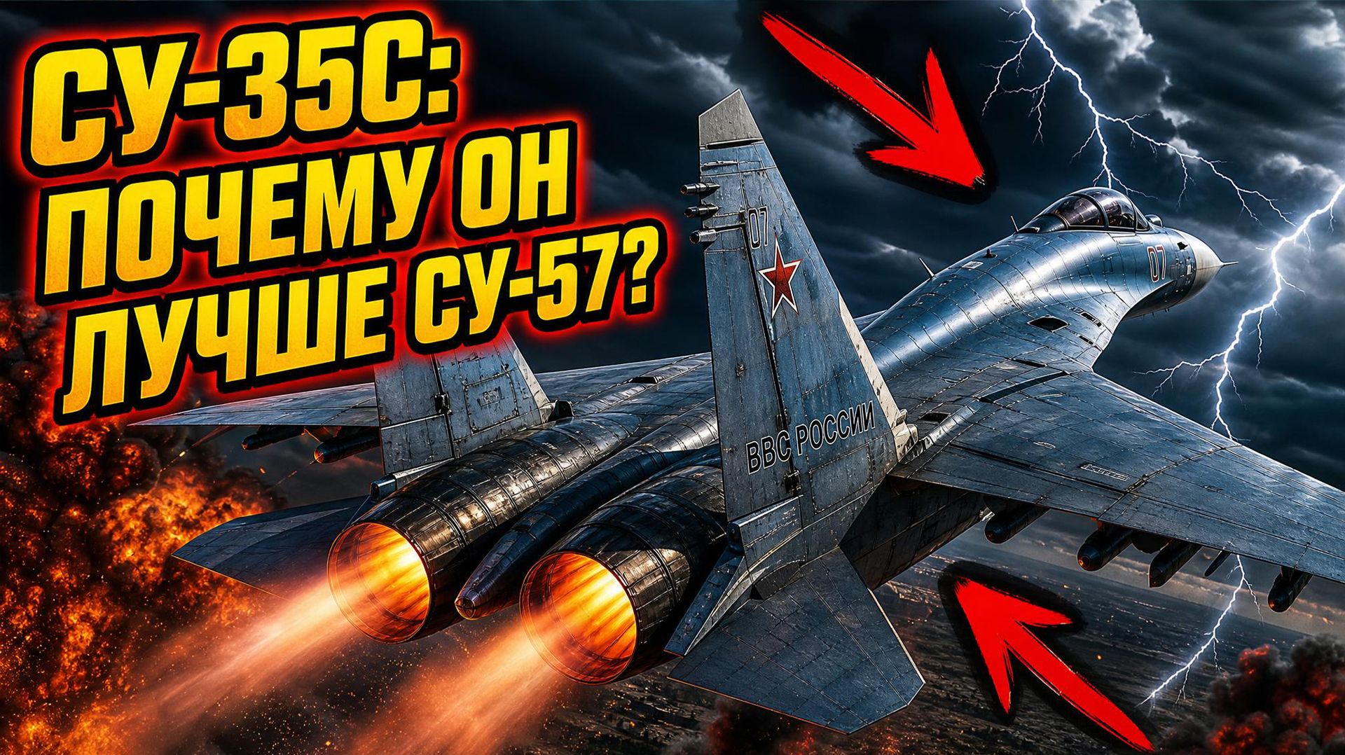 Су-35С Зачем России 155 истребителей, если уже есть Су-57 Ответ шокирует смотреть онлайн