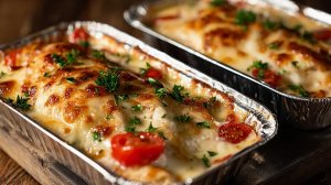 Курица с картошкой в духовке 🥘 Нежное мясо, ароматный картофель и аппетитная сырная корочка