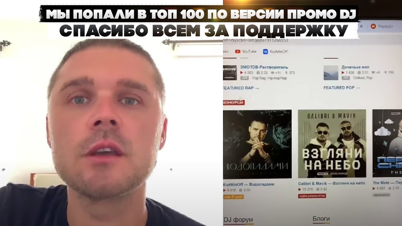 Мы попали в топ 100 по версии Промо DJ. Спасибо всем за поддержку. смотреть онлайн