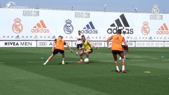 Real Madrid INTENSE 1v1 2v2 Attacking & Defending Soccer Training | Small Sided Game смотреть онлайн
