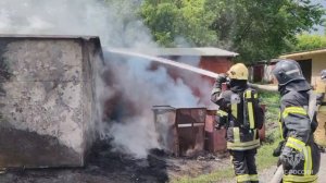 Пожар в Барнауле