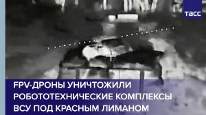 FPV-дроны уничтожили робототехнические комплексы ВСУ под Красным Лиманом