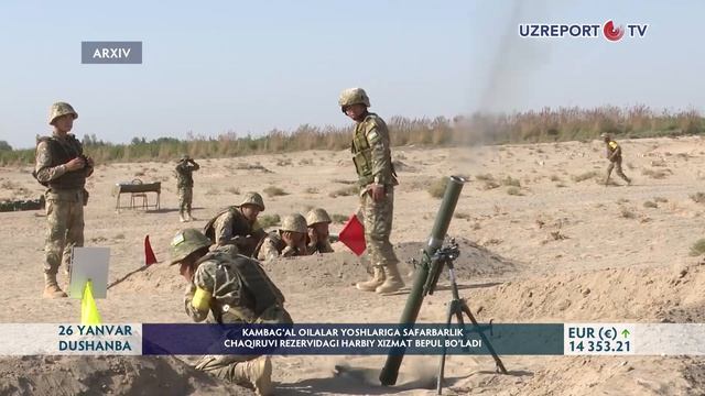 Kambag‘al oilalar yoshlariga safarbarlik chaqiruvi rezervidagi harbiy xizmat bepul bo‘ladi смотреть онлайн