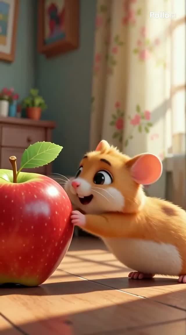 🐹 Хомяк против яблока! 🍎 Смешная озвучка