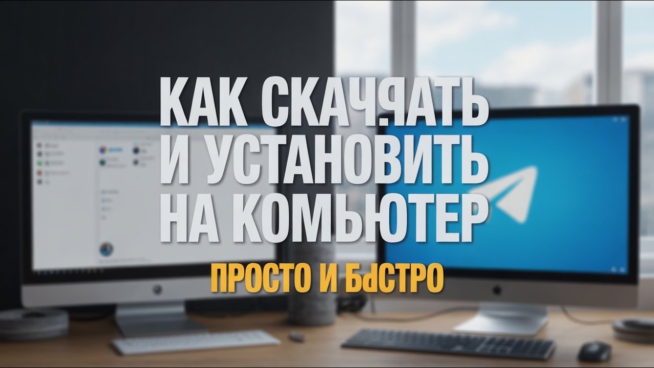 Как Скачать и Установить Telegram на Компьютер смотреть онлайн