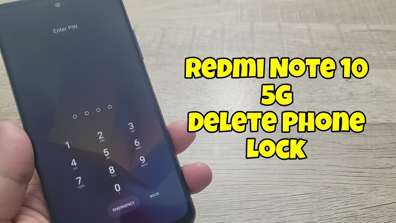 Xiaomi Redmi Note 10 5G (M2103K19G). Delete pin, pattern, password lock. смотреть онлайн