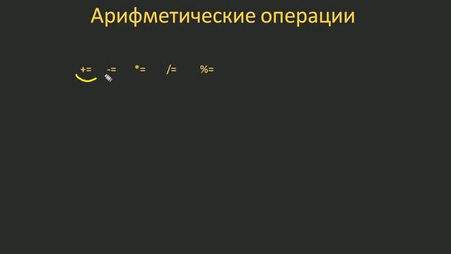 #12. Арифметические операции +=,  -=, _=, _=, %= _ Язык C для начинающих
