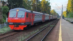 Дорога Жизни. ЭД4М 0364 на перегоне Мельничный Ручей - Ржевка. Пл. Пост Ковалëво