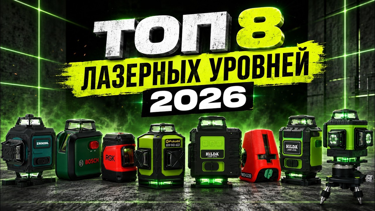 Лучшие Лазерные уровни 2026| ТОП-8 Нивелиров