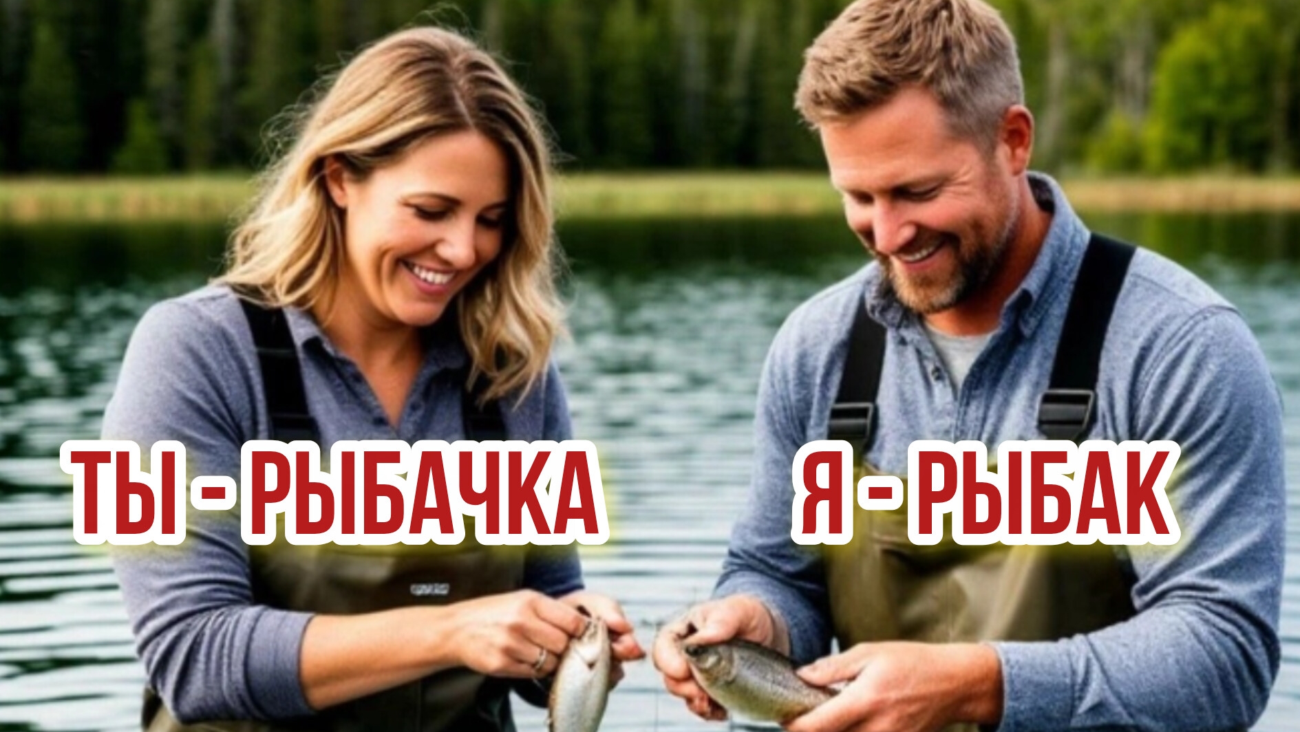 День рыбака-праздник тех,кто с удочкой. Роскошная музыкальная открытка.