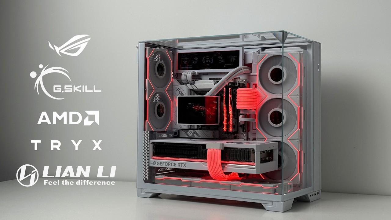 РГБ МНОГО НЕ БЫВАЕТ! 9850x3d + RTX 5080 / Lian Li Vision Compact / WWhite PC Build